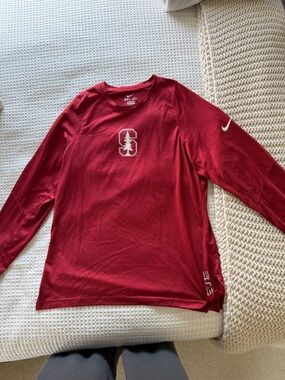Nike Red Long-Sleeve Stanford Dri-FIT Top - Gender Neutral